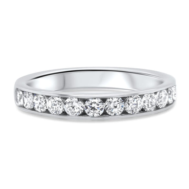 Aria Midi Channel Set Eternity Ring | Noah James Jewellery.