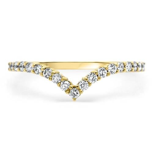 Arianna Claw Set Wishbone Ring | Noah James Jewellery.