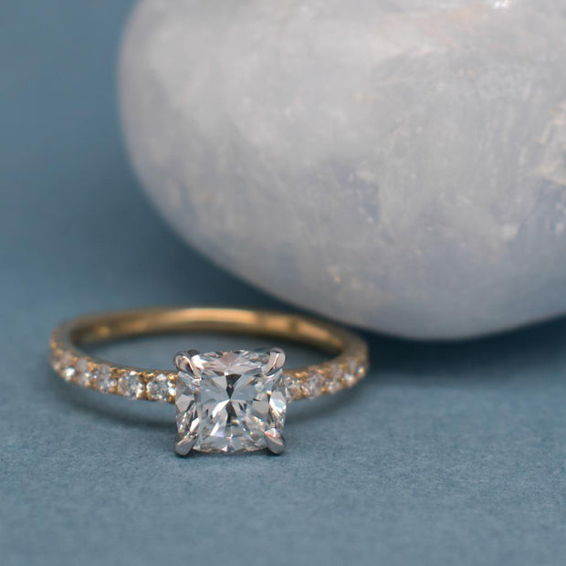 BESPOKE CUSHION CUT ENGAGEMENT RING | Noah James Jewellery.
