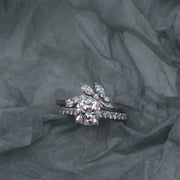 Noah James Jewellers Manchester Bespoke Gallery BESPOKE DIAMOND SET FLORAL NESTING RING Lab Grown Diamond Moissanite