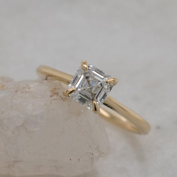 Noah James Jewellers Manchester Bespoke Gallery BESPOKE ENGAGEMENT RING WITH FILIGREE DETAIL Lab Grown Diamond Moissanite