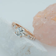 Noah James Jewellers Manchester Bespoke Gallery BESPOKE ENGAGEMENT RING WITH MARQUISE AND ROUND SHOULDERS Lab Grown Diamond Moissanite