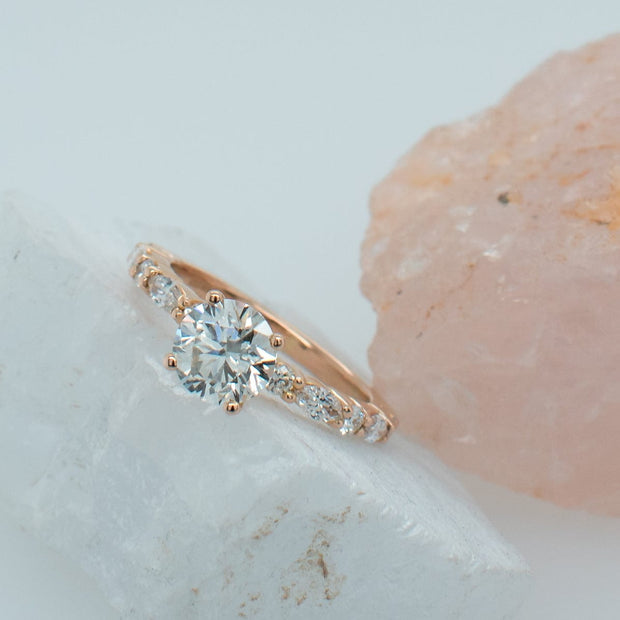 Noah James Jewellers Manchester Bespoke Gallery BESPOKE ENGAGEMENT RING WITH MARQUISE AND ROUND SHOULDERS Lab Grown Diamond Moissanite