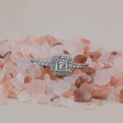 BESPOKE HALO ENGAGEMENT RING | Noah James Jewellery.