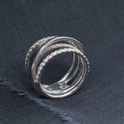 Noah James Jewellers Manchester Bespoke Gallery BESPOKE MULTI STRAND DIAMOND DRESS RING Lab Grown Diamond Moissanite