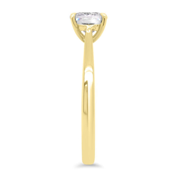 Celeste Cushion Cut Solitaire Engagement Ring Yellow Gold | Noah James Jewellery.