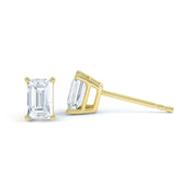 Celeste Emerald Cut Claw Set Earrings | Noah James Jewellery.