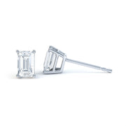 Celeste Emerald Cut Claw Set Earrings | Noah James Jewellery.
