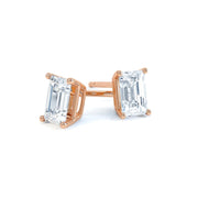 Celeste Emerald Cut Claw Set Earrings | Noah James Jewellery.