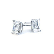Celeste Emerald Cut Claw Set Earrings | Noah James Jewellery.