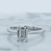 Celeste Emerald Cut Lab Grown Diamond Solitaire Engagement Ring | Noah James Jewellery.