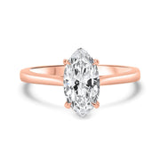 Celeste Marquise Cut Solitaire Engagement Ring Platinum | Noah James Jewellery.