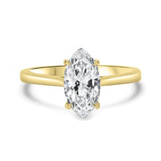 Celeste Marquise Cut Solitaire Engagement Ring Platinum | Noah James Jewellery.