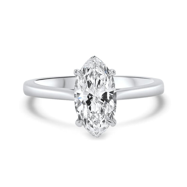 Celeste Marquise Cut Solitaire Engagement Ring Platinum | Noah James Jewellery.