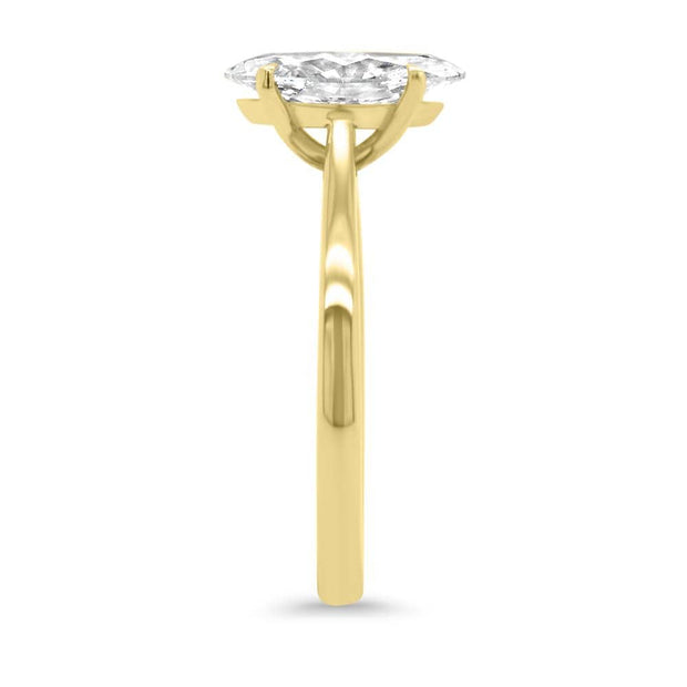 Celeste Marquise Cut Solitaire Engagement Ring Yellow Gold | Noah James Jewellery.