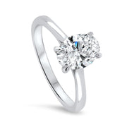 Celeste Oval Solitaire Engagement Ring Platinum | Noah James Jewellery.