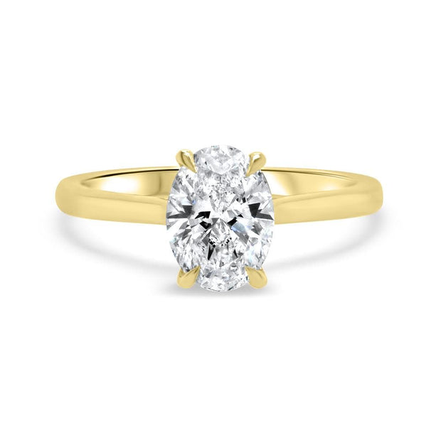 Celeste Oval Solitaire Engagement Ring Platinum | Noah James Jewellery.