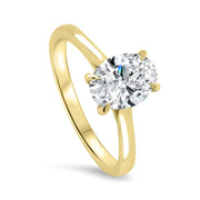 Celeste Oval Solitaire Engagement Ring Yellow Gold | Noah James Jewellery.