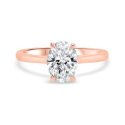 Celeste Oval Solitaire Engagement Ring Yellow Gold | Noah James Jewellery.