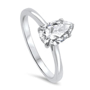 Celeste Pear Shape Solitaire Engagement Ring Platinum | Noah James Jewellery.
