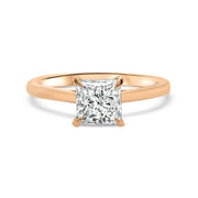 Celeste Princess Cut Solitaire Engagement Ring Platinum | Noah James Jewellery.