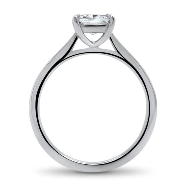 Celeste Princess Cut Solitaire Engagement Ring Platinum | Noah James Jewellery.