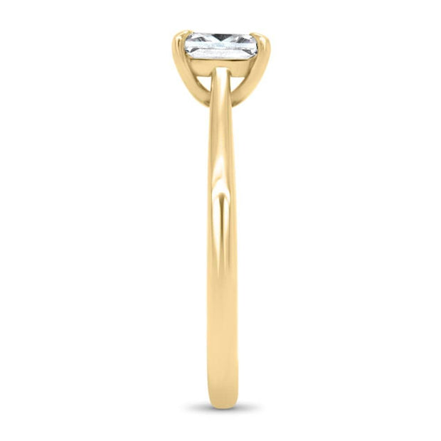 Celeste Princess Cut Solitaire Engagement Ring Yellow Gold | Noah James Jewellery.