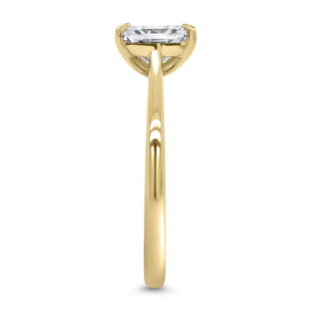 Celeste Radiant Cut Solitaire Engagement Ring Yellow Gold | Noah James Jewellery.