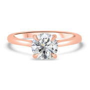 Celeste Round Brilliant Cut Solitaire Engagement Ring Yellow Gold | Noah James Jewellery.