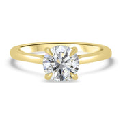 Celeste Round Brilliant Cut Solitaire Engagement Ring Yellow Gold | Noah James Jewellery.