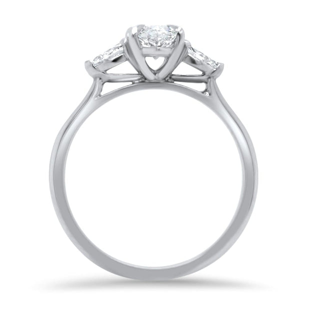 Noah James Jewellers Manchester Wholesale Engagement Ring TEST - Flora Marquise Cut and Pear Shape Engagement Ring Lab Grown Diamond Moissanite