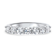 Florence Round Brilliant Cut Diamond 7 Stone Eternity Ring | Noah James Jewellery.