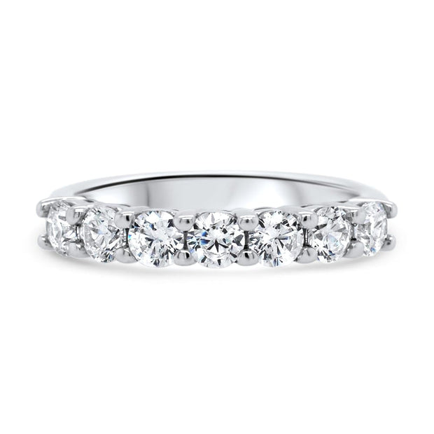 Florence Round Brilliant Cut Diamond 7 Stone Eternity Ring | Noah James Jewellery.