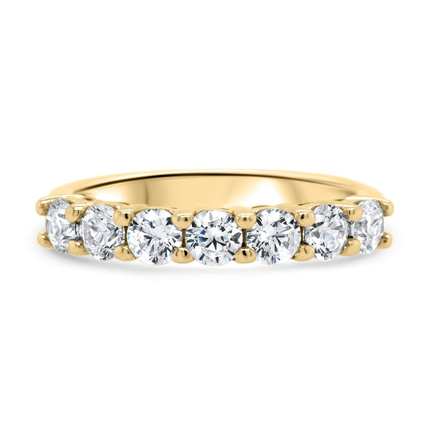 Florence Round Brilliant Cut Diamond 7 Stone Eternity Ring | Noah James Jewellery.