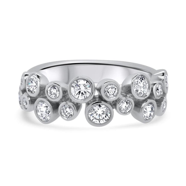 Ilona Platinum Diamond Scatter Ring | Noah James Jewellery.