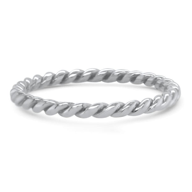 Isabella Twisted Rope Stack Ring | Noah James Jewellery.