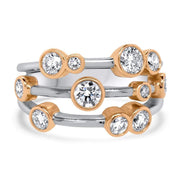 Isla Yellow Gold Diamond Scatter Ring | Noah James Jewellery.