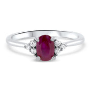 Maia Oval Cut Ruby Ring | Noah James Jewellery.