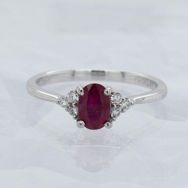 Maia Oval Cut Ruby Ring | Noah James Jewellery.