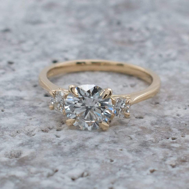 BESPOKE LAB GROWN DIAMOND 3 STONE ENGAGEMENT RING | Noah James Jewellery.