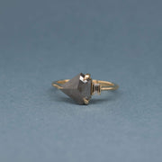 BESPOKE RUSTIC SHIELD CUT DIAMOND RING | Noah James Jewellery.