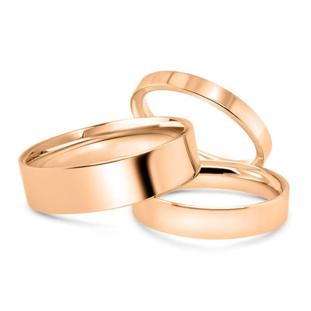 Flat Court Wedding Ring | Noah James Jewellery.