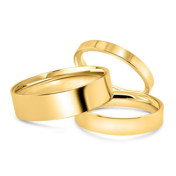 Flat Court Wedding Ring | Noah James Jewellery.