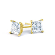 Celeste Princess Cut Claw Set Earrings | Noah James Jewellery.