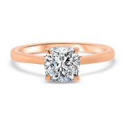 Celeste Cushion Cut Solitaire Engagement Ring Platinum | Noah James Jewellery.
