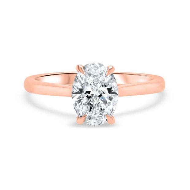 Celeste Oval Solitaire Engagement Ring Yellow Gold | Noah James Jewellery.