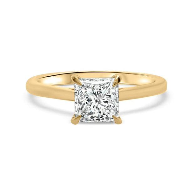 Celeste Princess Cut Solitaire Engagement Ring Platinum | Noah James Jewellery.