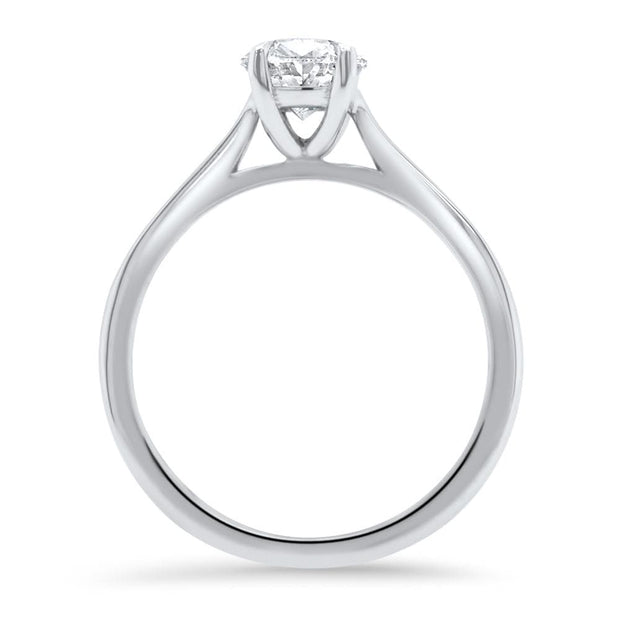 Celeste Oval Solitaire Engagement Ring Platinum | Noah James Jewellery.