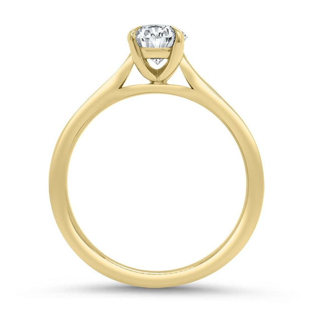 Celeste Pear Shape Solitaire Engagement Ring Yellow Gold | Noah James Jewellery.