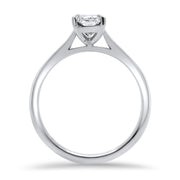 Celeste Round Brilliant Cut Solitaire Engagement Ring Platinum | Noah James Jewellery.
